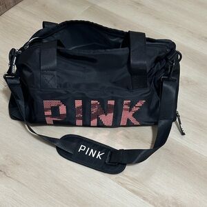 Black and Pink Duffle Bag NWT